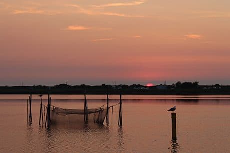 Abendrot über dem Salzhaff